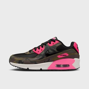 Nike Air Max 90 GS Sequoia / Black - Hyper Pink