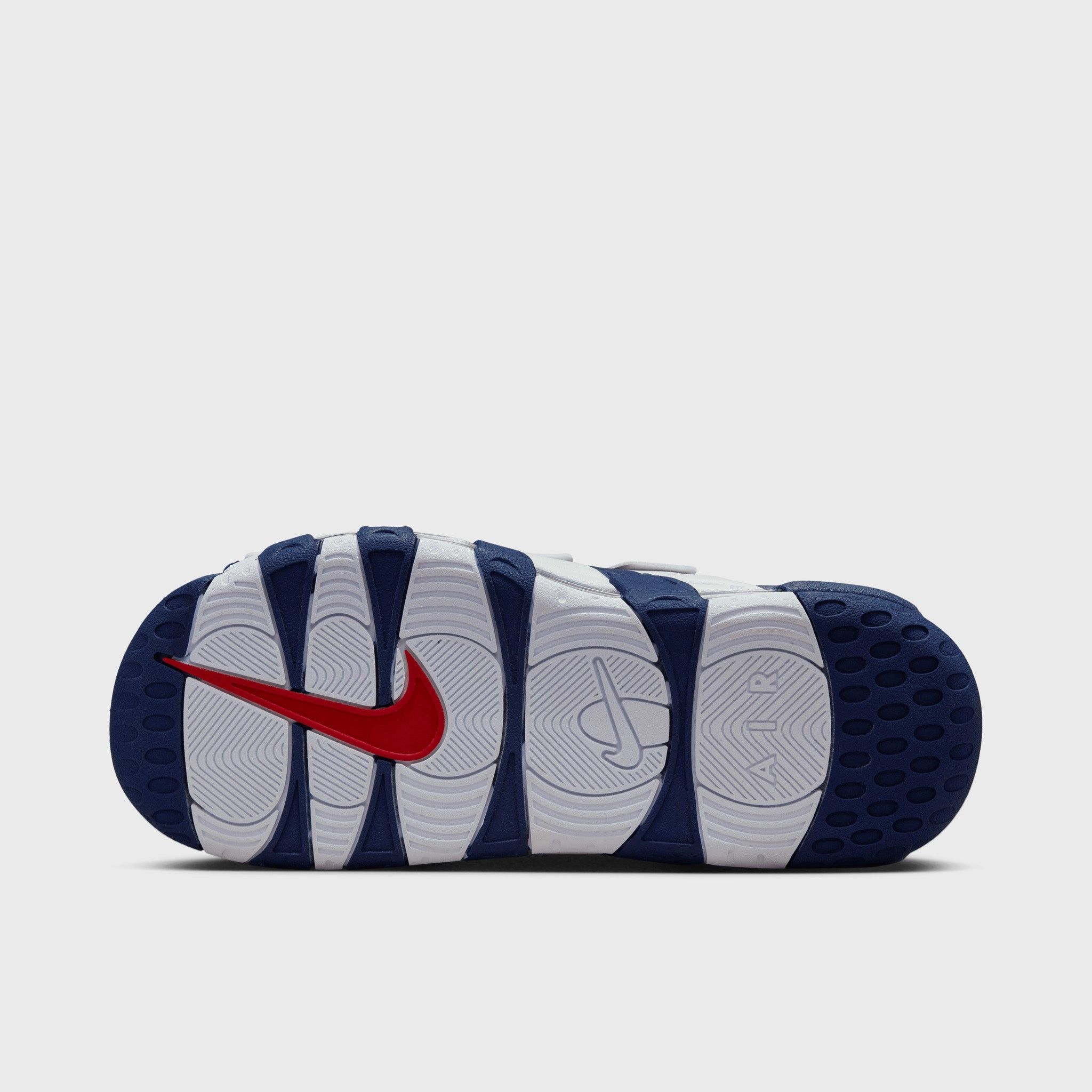 Nike Air More Uptempo Slide Midnight Navy / University Red - White