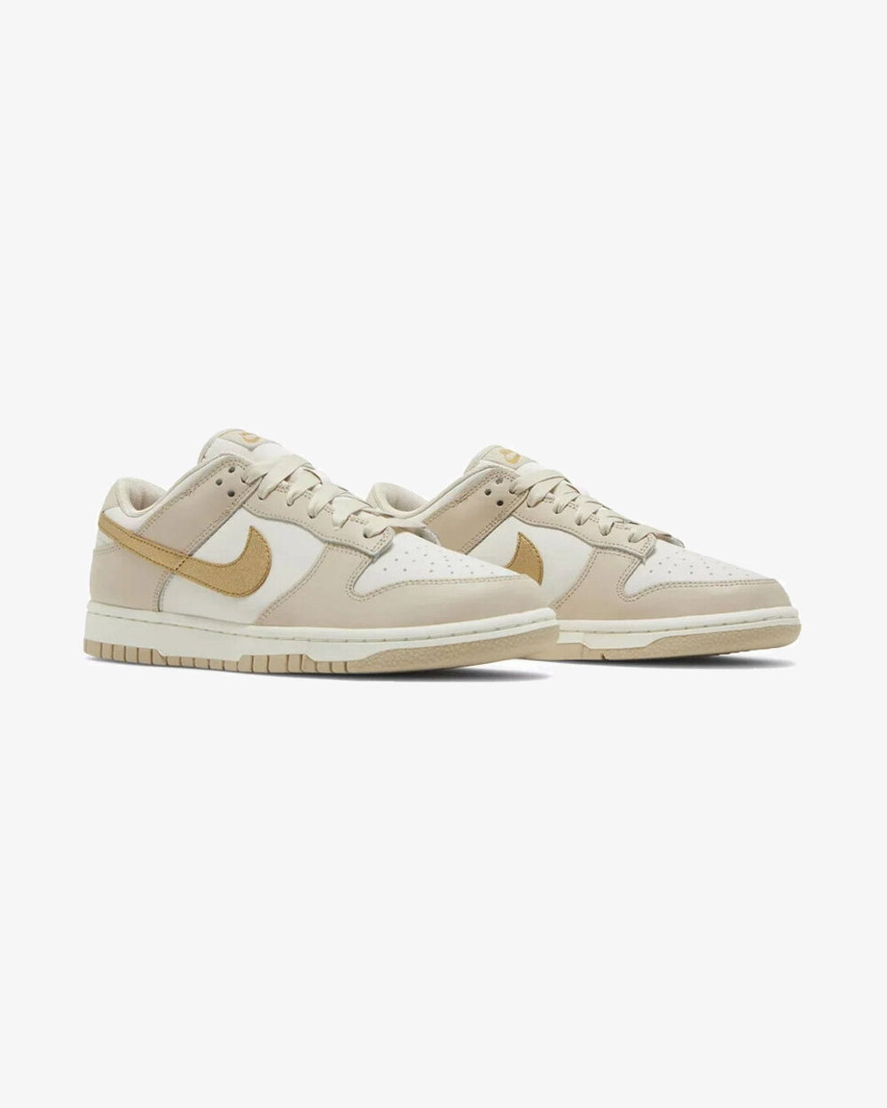 NIKE DUNK LOW WMNS PHANTOM METALLIC GOLD SWOOSH