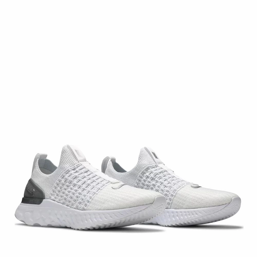 NIKE REACT PHANTOM RUN FLYKNIT 2 'TRUE WHITE SILVER'