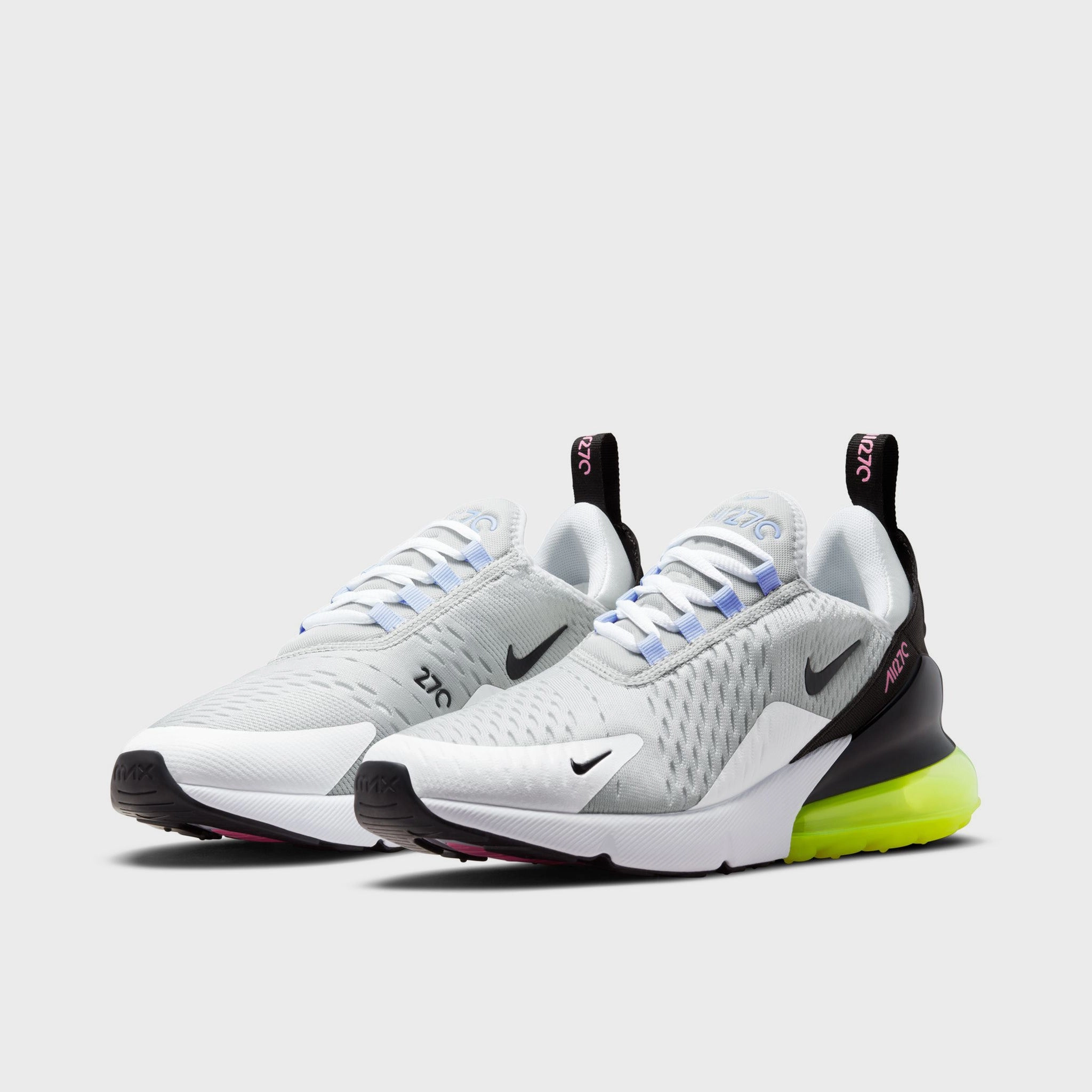 Nike Women's Air Max 270 Pure Platinum / Black - Volt