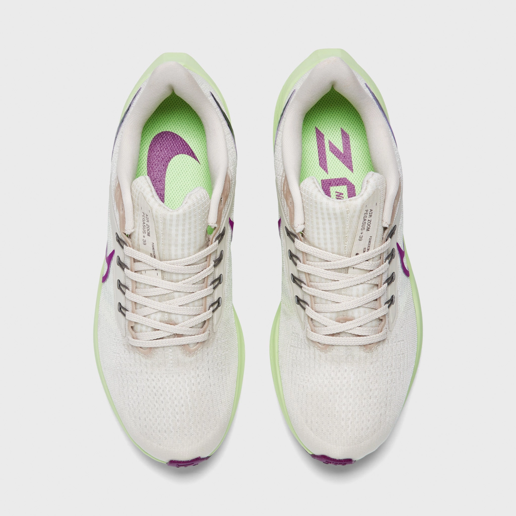 Nike Women's Air Zoom Pegasus 39 Light Orewood Brown / Red Plum - Sail