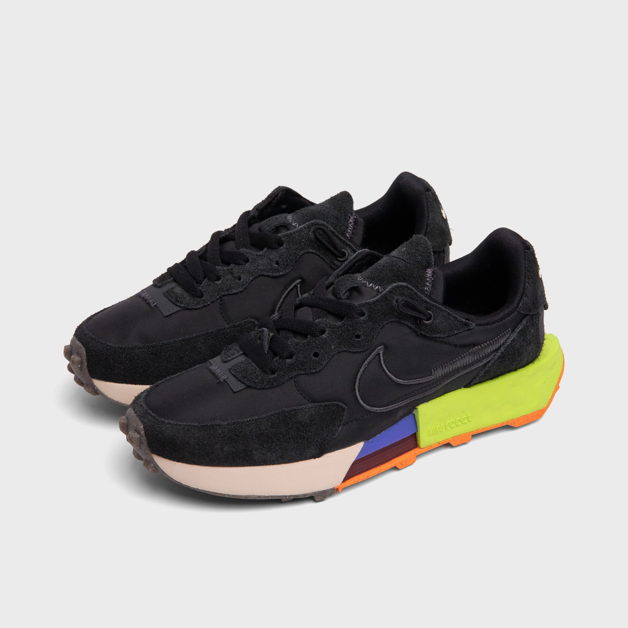 Nike Women's Fontanka Waffle Black / Black - Volt