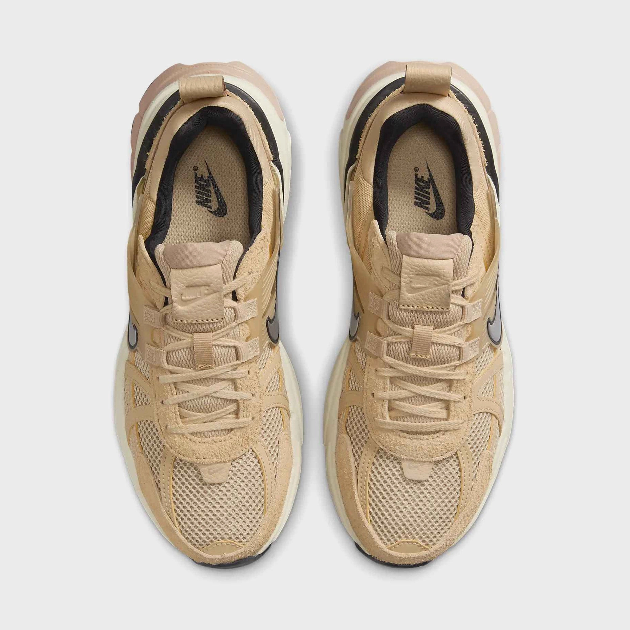 Nike Women's V2K Run Sesame / Chrome - LT Orewood Brown