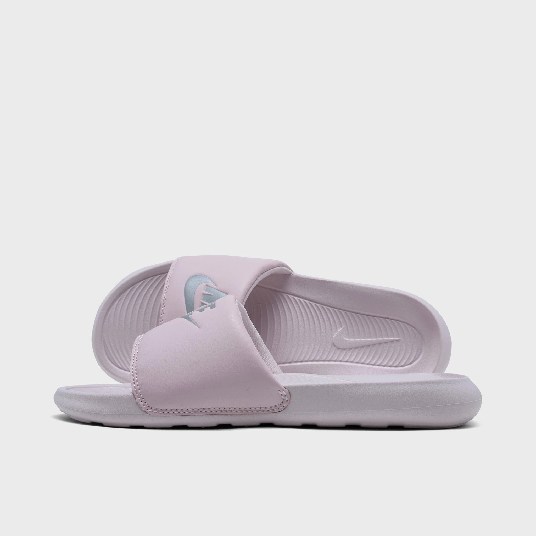 Nike Women's Victori One Slide Sandals Barely Rose / Metallic Silver - Barely Rose