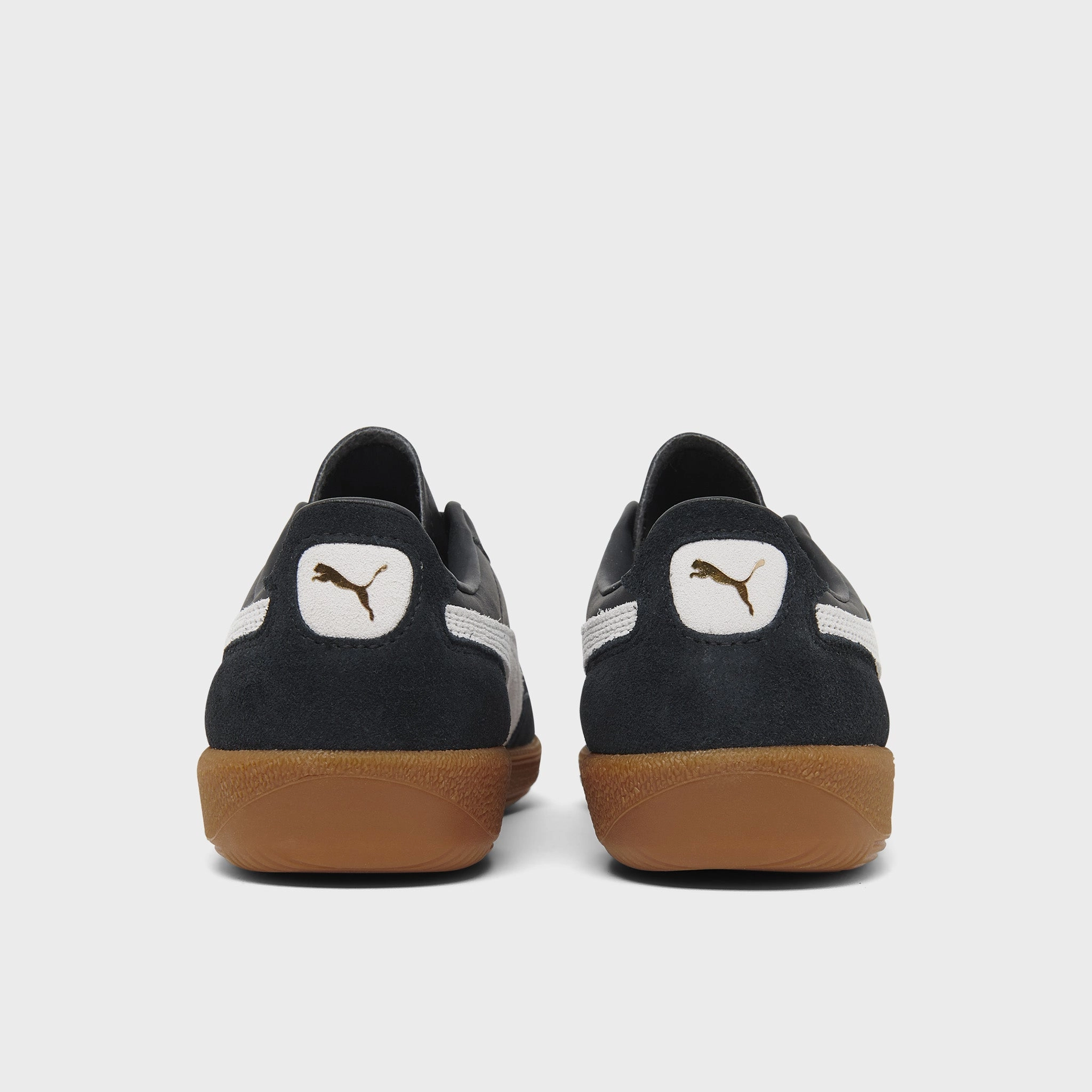 Puma Women's Palermo Leather Black / Feather Gray - Gum