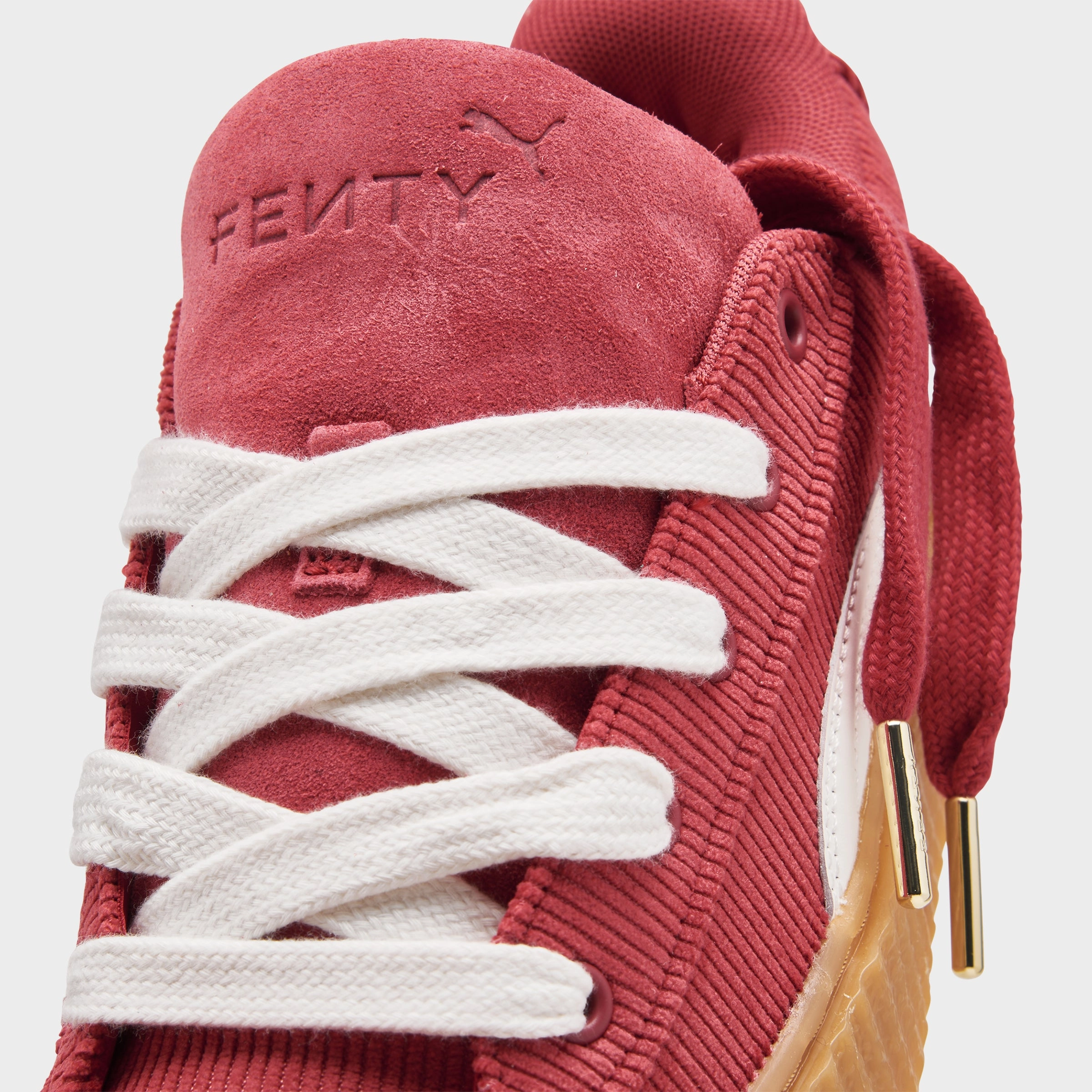 Puma x FENTY Juniors' Creeper Phatty Corduroy Club Red / Warm White - Gum