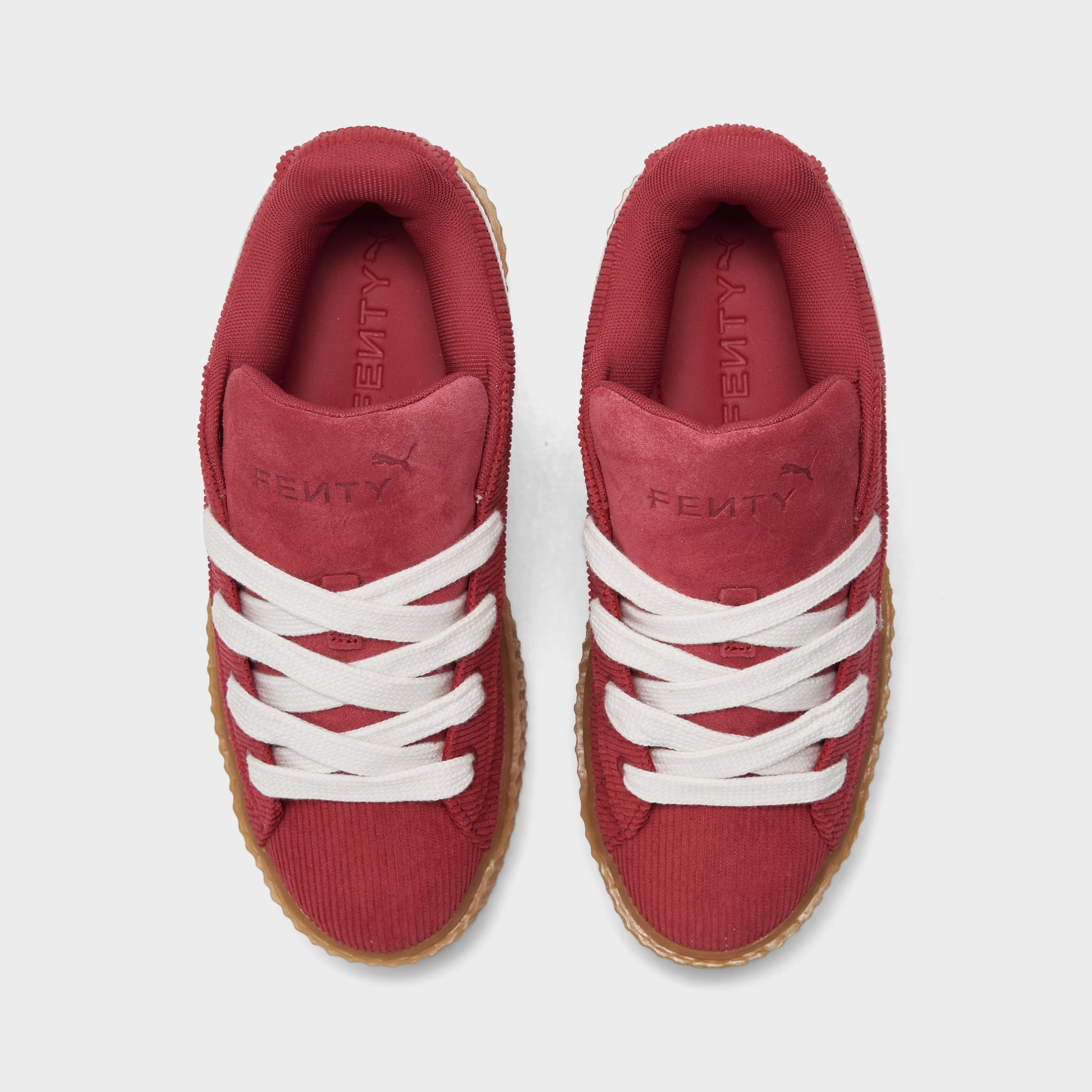 Puma x FENTY Juniors' Creeper Phatty Corduroy Club Red / Warm White - Gum