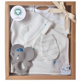 Tikiri Alvin the Elephant New Born Gift Starter Set