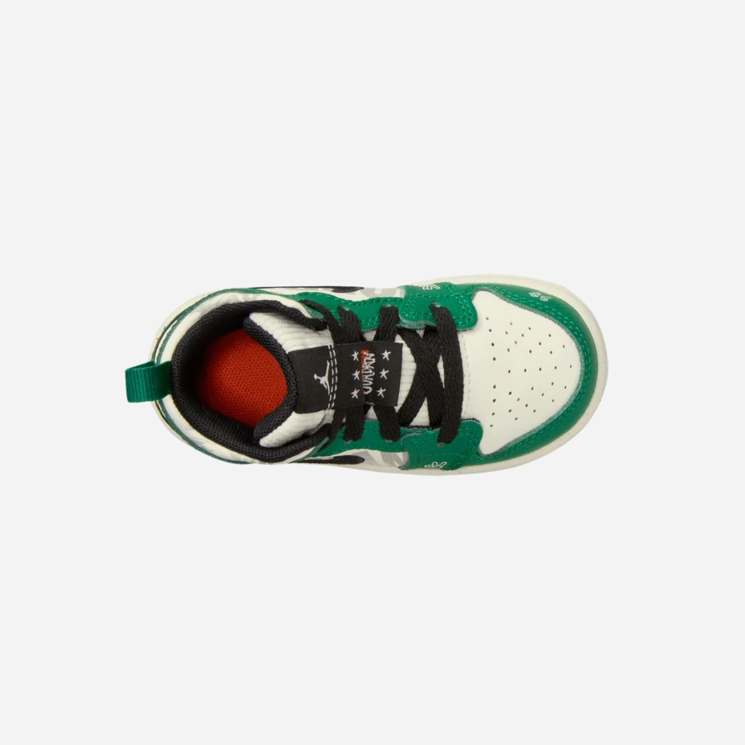 toddler jordan 1 mid se (pine green/black)