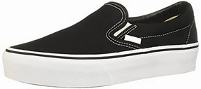 Vans Damen Classic Slip-on Platform Slip On Sneaker. Schwarz (Black Blk). 38.5 EU