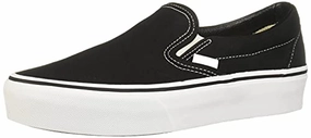 Vans Damen Classic Slip-on Platform Slip On Sneaker. Schwarz (Black Blk). 42 EU