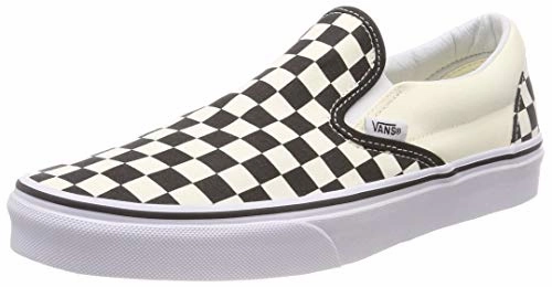 Vans Damen Ua Classic Slip-on Low Top. Schwarz Black And White Checker White. 38 EU