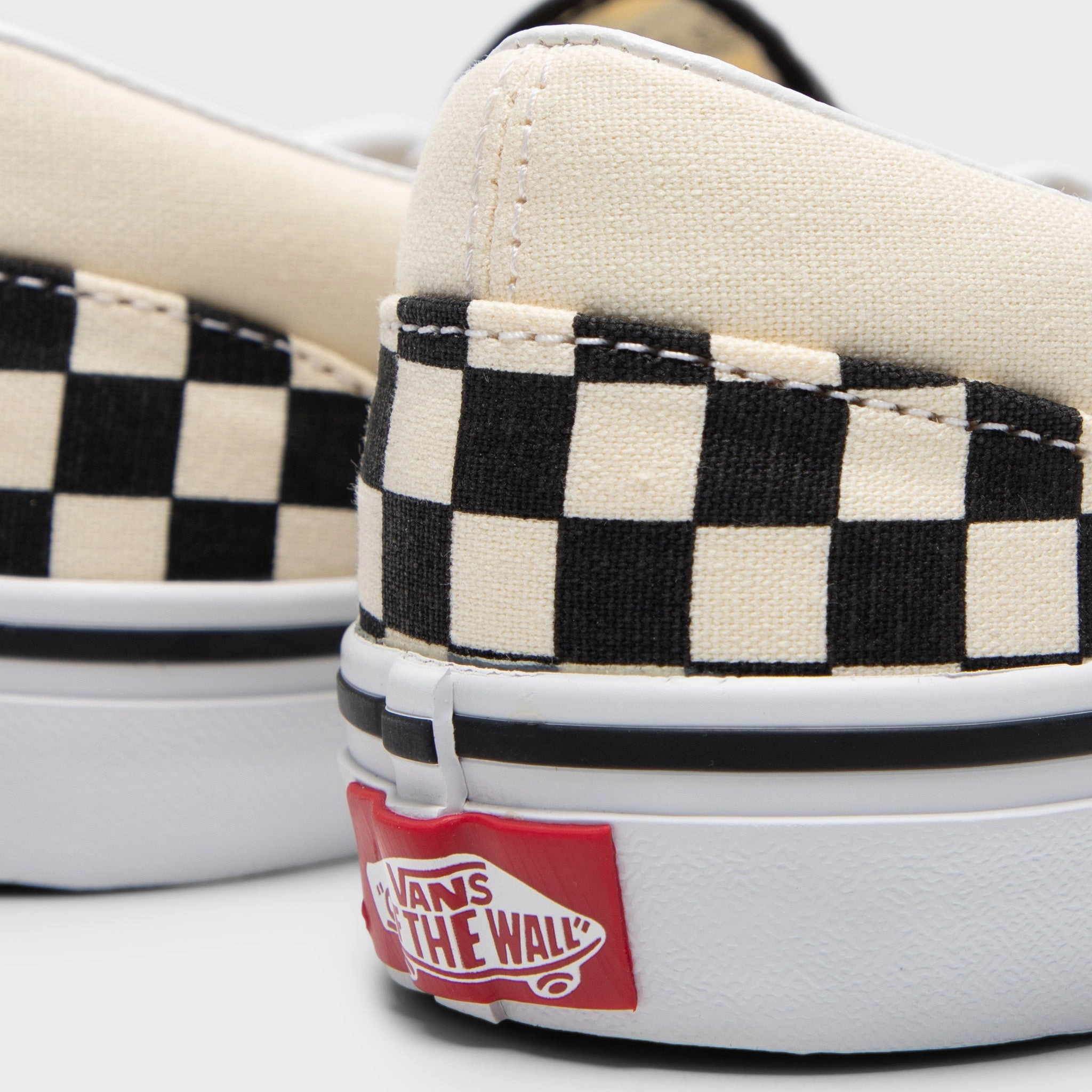 Vans Juniors' Checkerboard Classic Slip-On Black / White