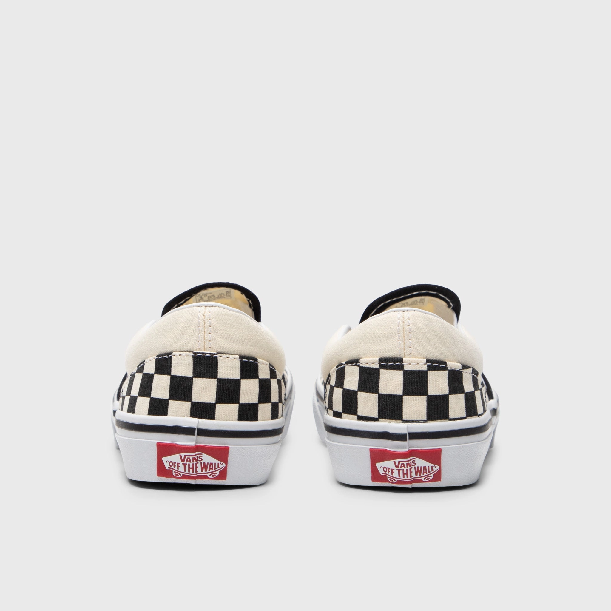 Vans Juniors' Checkerboard Classic Slip-On Black / White
