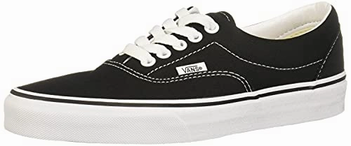 Vans Unisex Era Classic Canvas Sneakers. Schwarz (Black). 46 EU