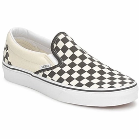 Vans Unisex Ua Classic slip-on Low Top. Schwarz Black And White Checker White. 36.5 EU