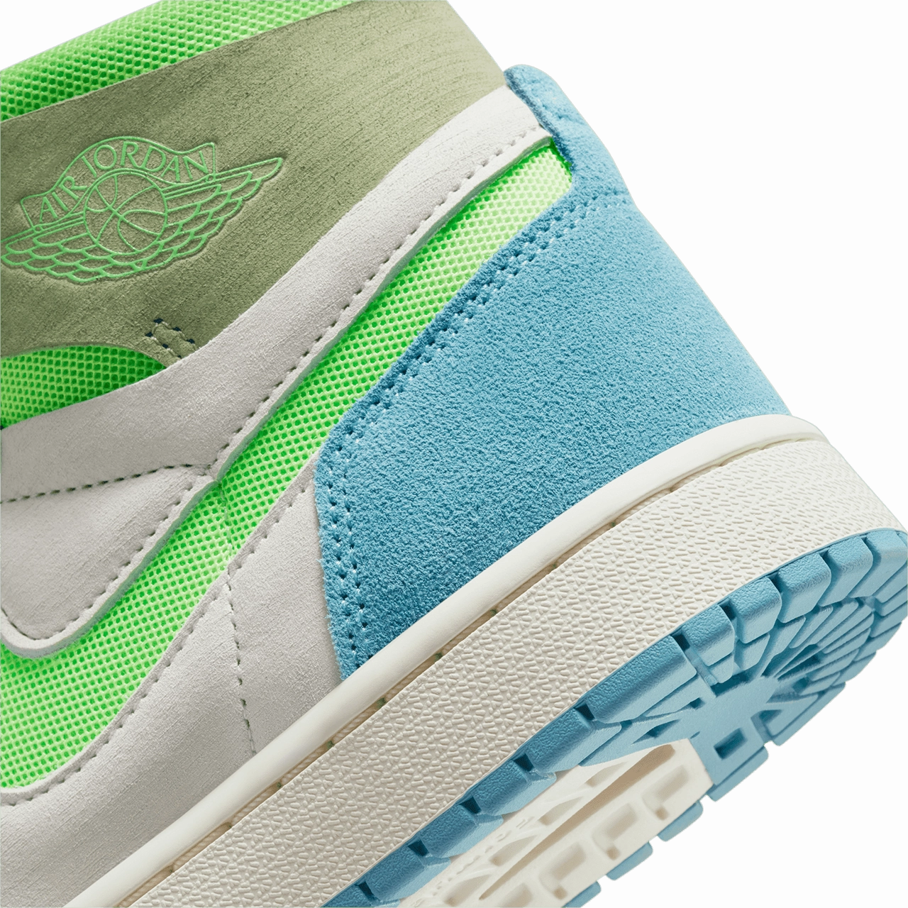 Wmns Air Jordan 1 Zoom Comfort 2 'Cerulean and Green Strike'