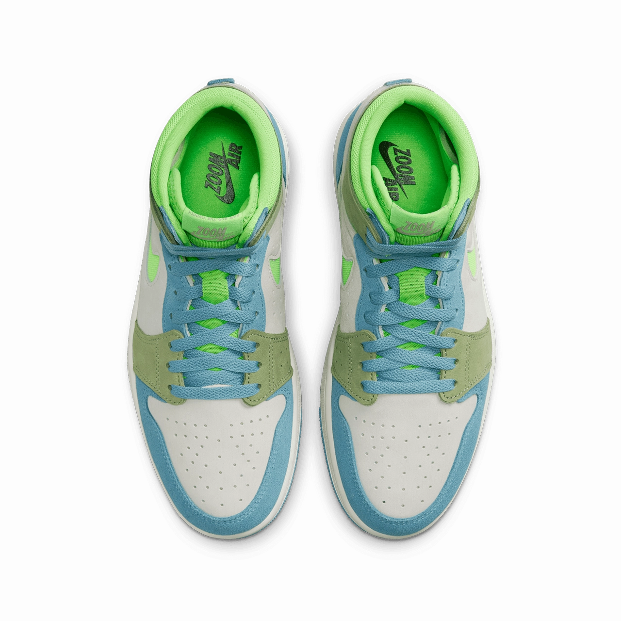 Wmns Air Jordan 1 Zoom Comfort 2 'Cerulean and Green Strike'