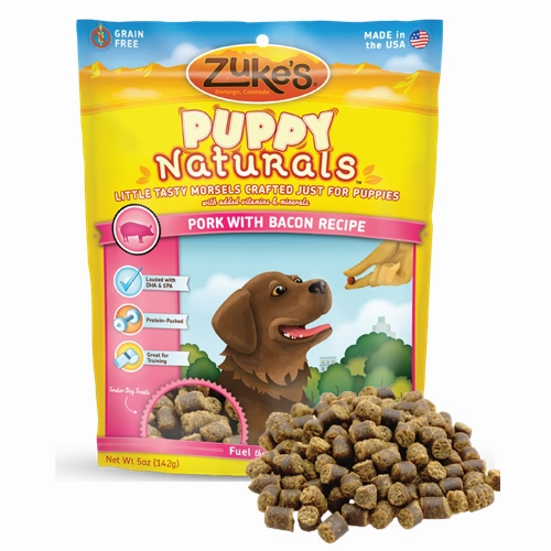Zuke's Puppy Naturals Pork with Bacon Dog Treats